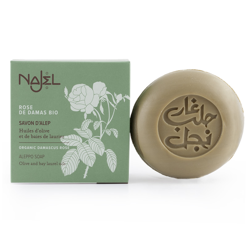 Najel Toilet Aleppo Soap with Organic Damascus Rose