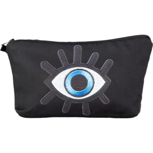 Black Evil Eye Cosmetic Bag