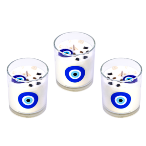 3 evil eye candles
