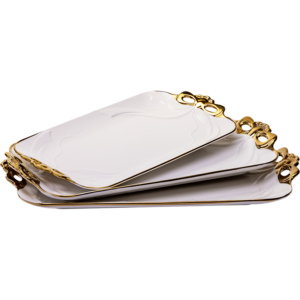 Flat Ceramic serving plate