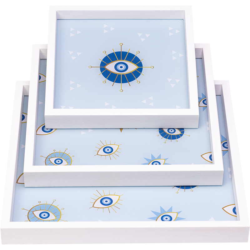 Baby Blue Tray Set