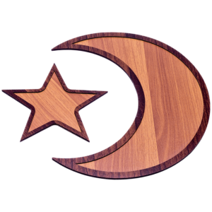 Star and Moon wood trays