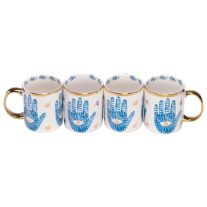 4 Hamsa Hand Mugs