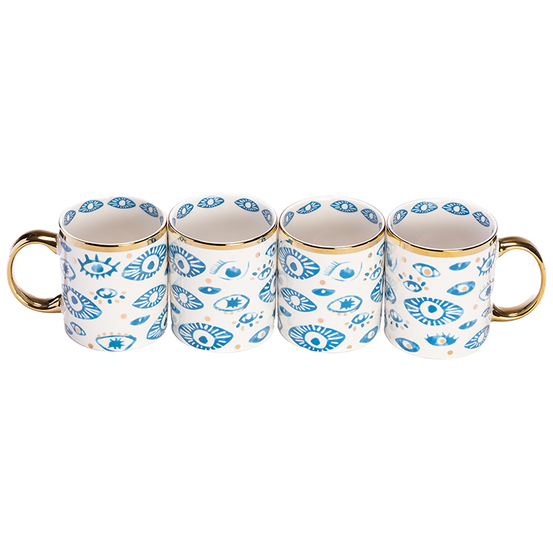 4 evil eye mugs