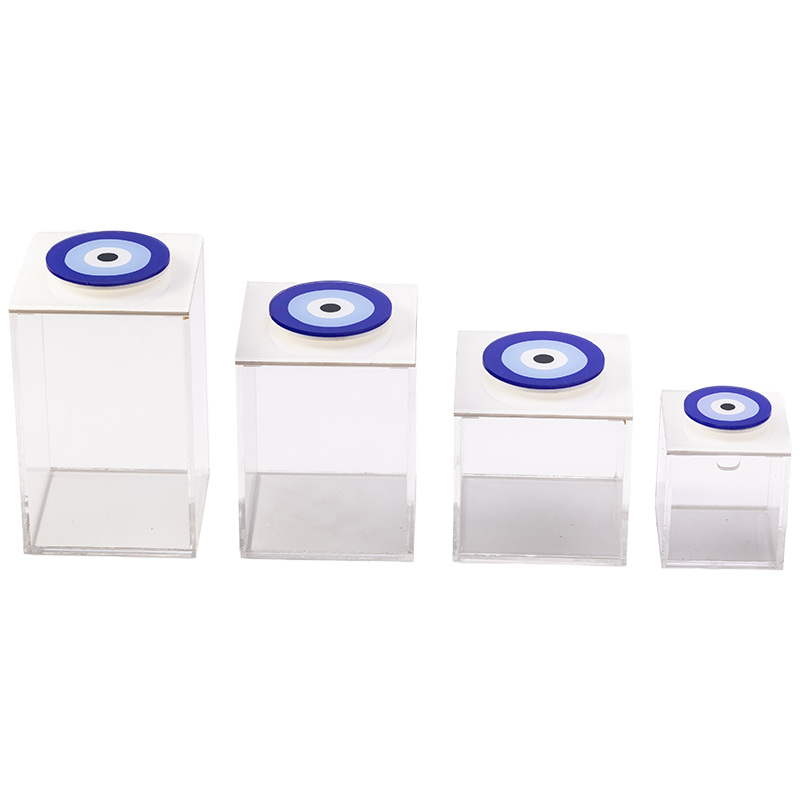 4 evil eye acrylic boxes