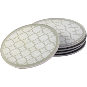 5 Coasters with Arabesque Styling